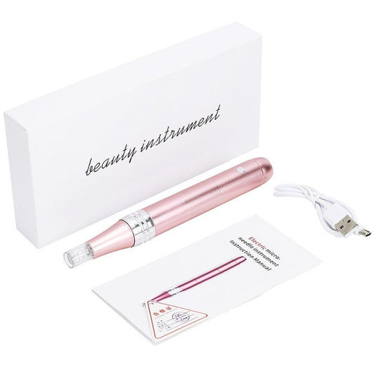 Microcrystalline Nano Electric Importer Micro-Needle Freckle Removal Beauty Instrument, Colour: Rlectric Microneedle (Pink) by bashfashion