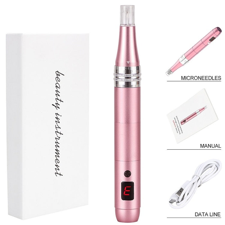 Microcrystalline Nano Electric Importer Micro-Needle Freckle Removal Beauty Instrument, Colour: Rlectric Microneedle (Pink) by bashfashion