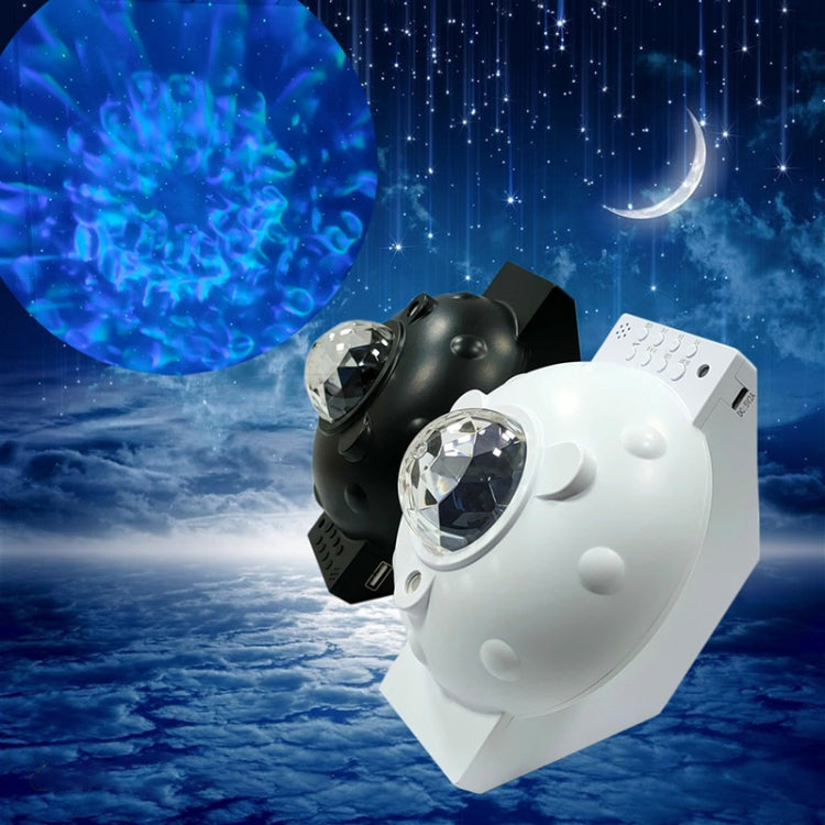 SC522-01 USB Bluetooth Music Watermark Starry Sky Projection Light LED Stage Light Night Light(White) by bashfashion