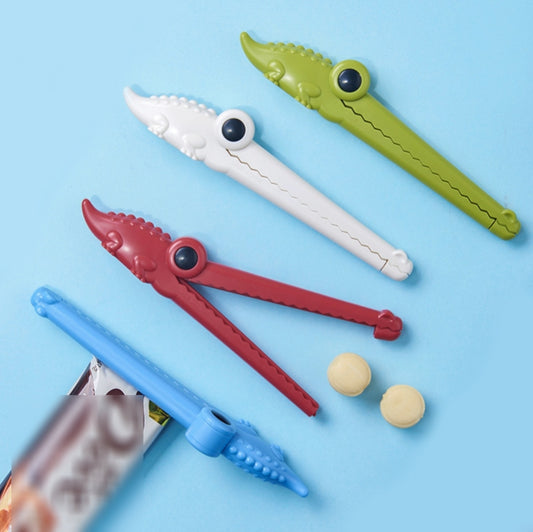 Cartoon Animal Sealing Clip Moisture-Proof Sealing Clip Kitchen Food Preservation Snack Milk Powder Clip(D921 Crocodile) by bashfashion