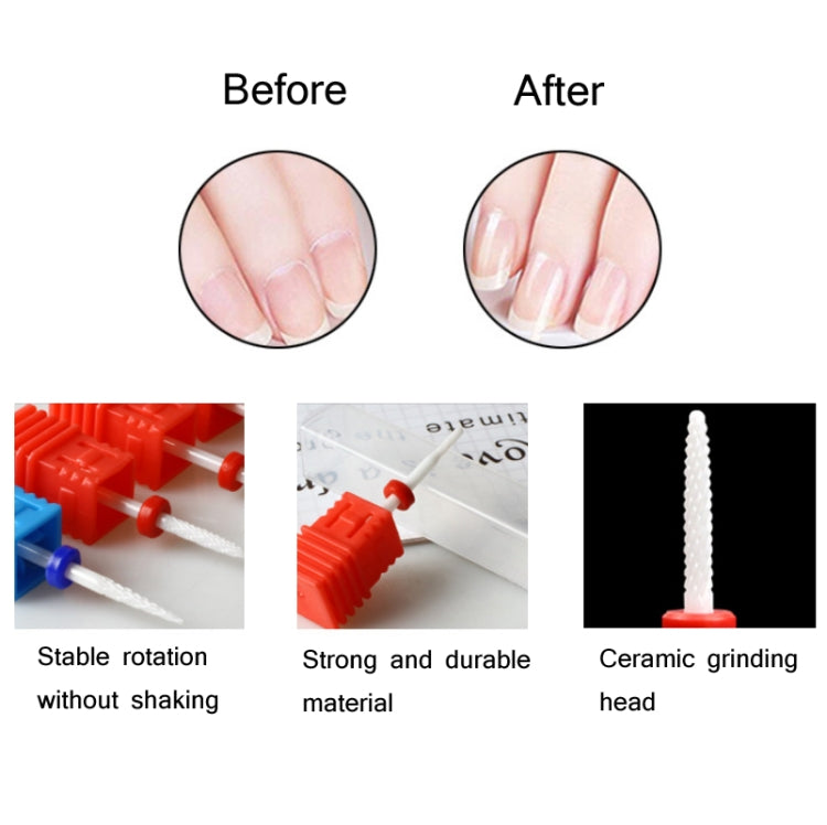 3 PCS Ceramicv Nail Polisher Electric Nail Polisher Accessories(OMT-32) by bashfashion