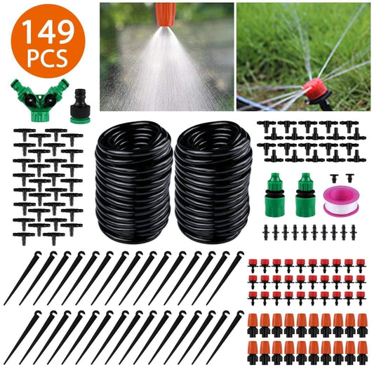 149 In 1 30m Adjustable Dripper DIY Automatic Watering Device Drip Irrigation Kit by bashfashion