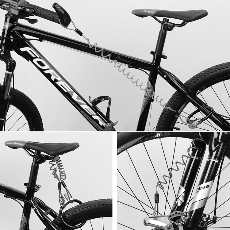 5 PCS Bicycle Portable Reminder Rope Motorcycle Helmet Anti-Theft Spring Rope Travel Wire Rope(Black) by bashfashion