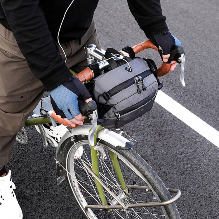 Rhinowalk X21922 Multi-Function Riding Front Handlebar Bag Road Bike Tool And Equipment Front Bag(Black) by Rhinowalk