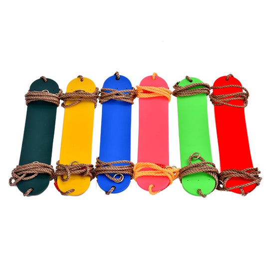 Indoor And Outdoor Sports Children Swing EVA Soft Board Swing,Random Color Delivery by bashfashion