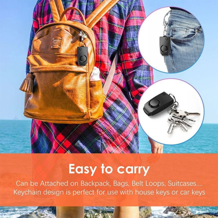 YY701 2 PCS Women Personal Safety Protection Alarm Emergency Alarm For The Elderly & Children(Black) by bashfashion