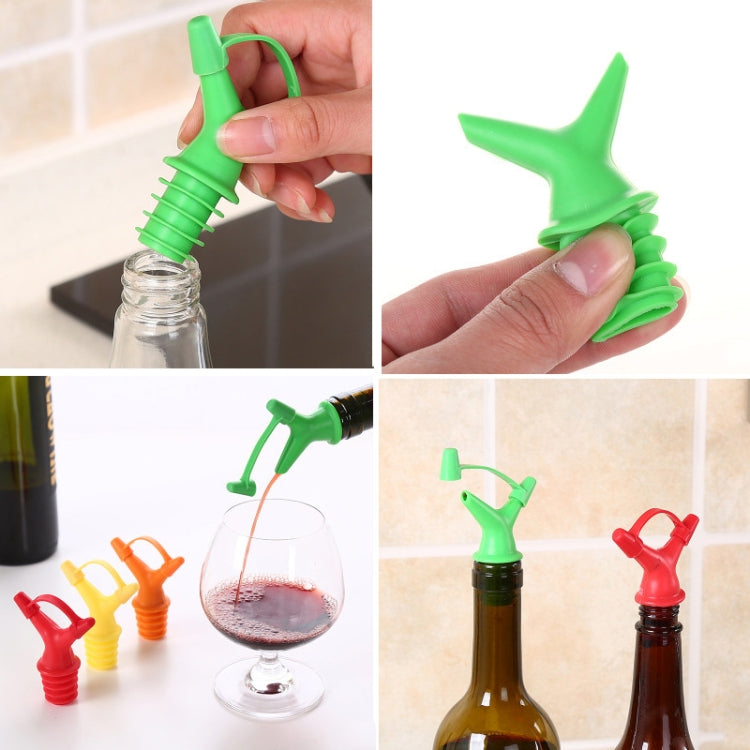 10 PCS Double-Headed Soy Sauce Bottle Mouth Bottle Stopper Wine Bottle Cover Color Random Delivery by bashfashion