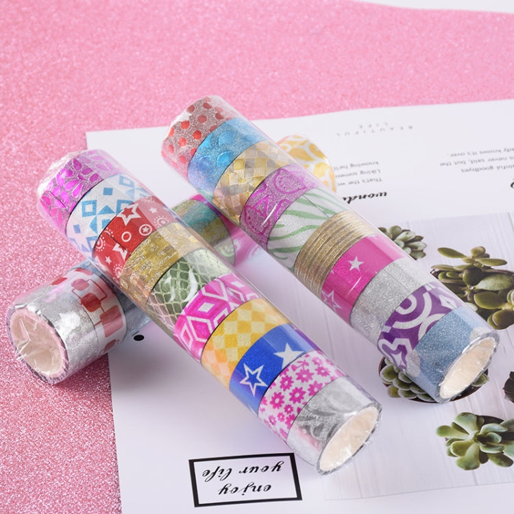 60 Colors / Box Glitter Tape Easy To Tear Manual DIY Tape by bashfashion