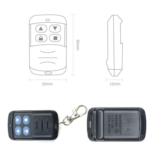 2 PCS Electric Roller Shutter Waterproof Copy Universal Remote Controller Garage Door Remote Control Key(310MHz) by bashfashion