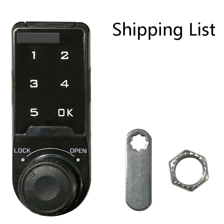 Open Hole Steel Cabinet File Cabinet Electronic Lock Drawer Mailbox Gym Cabinet Door Password Lock Specification: 20mm by bashfashion