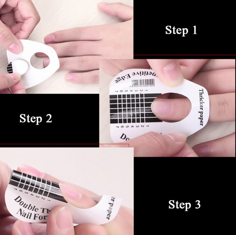 Extended 300 PCS / Roll Symphony Laser Nail Extension Paper Holder Fish Shape Phototherapy Nail Extension Paper Holder by bashfashion