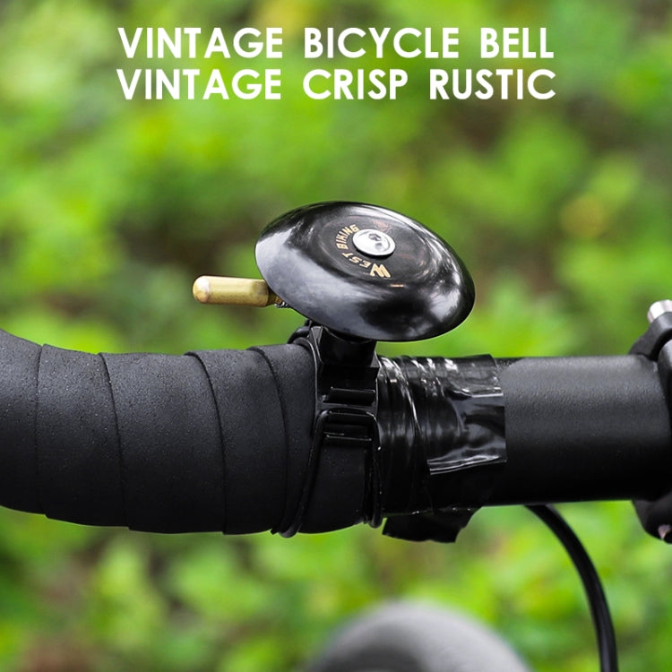 WEST BIKING P0706046B Biking Bike Bell Mountain Earth Road Dead Fly Vintage Bell(Black) by WEST BIKING