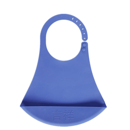 Yanxiang Elderly Eat Silicone Waterproof Bib Adult Widened Disposable Saliva Pocket(Blue) by Yanxiang