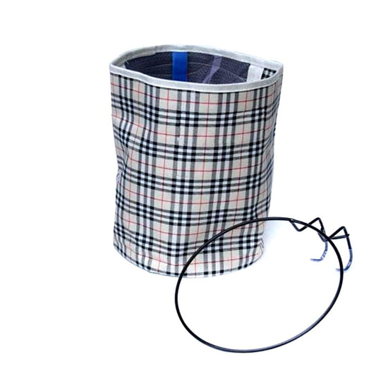 Bicycle Basket Cloth Hanging Basket Folding Bicycle Basket(Beige Square) by bashfashion