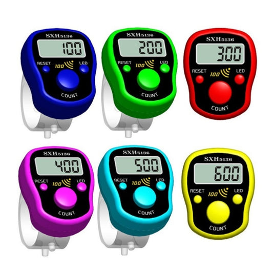 LED Luminous Electronic Counter with Sound Reminder Function After A Hundred, Random Colour Delivery by bashfashion
