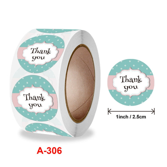 10 Rolls Seal Sticker Thank You Cute Animal Sticker Crafts Holiday Decoration Sticker, Size: 2.5cm / 1 Inch(A-306) by bashfashion