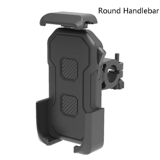 HW-68 Motorcycle Bicycle Navigation Mobile Phone Bracket, Style: Round Handlebar by bashfashion