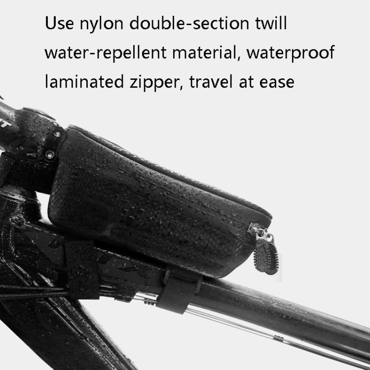 B21 EVA Hard Shell Bicycle Bags Mountain Bike Anti-Piped Water Beam Bags(Black) by bashfashion