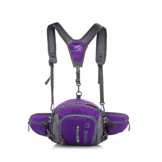 Tanluhu TLH322 Multi-Function Outdoor Waist Bag Hiking Riding Kettle Bag Travel SLR Camera Bag(Purple) by bashfashion