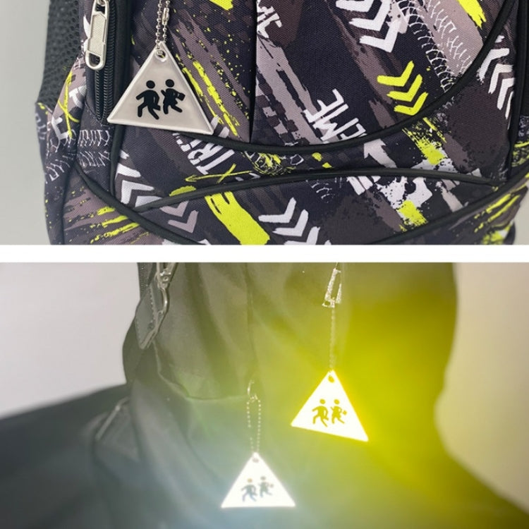 Sidewalk Reflective PVC Keychain Traffic Safety Schoolbag Night Reflective Pendant Random Colour Delivery by bashfashion