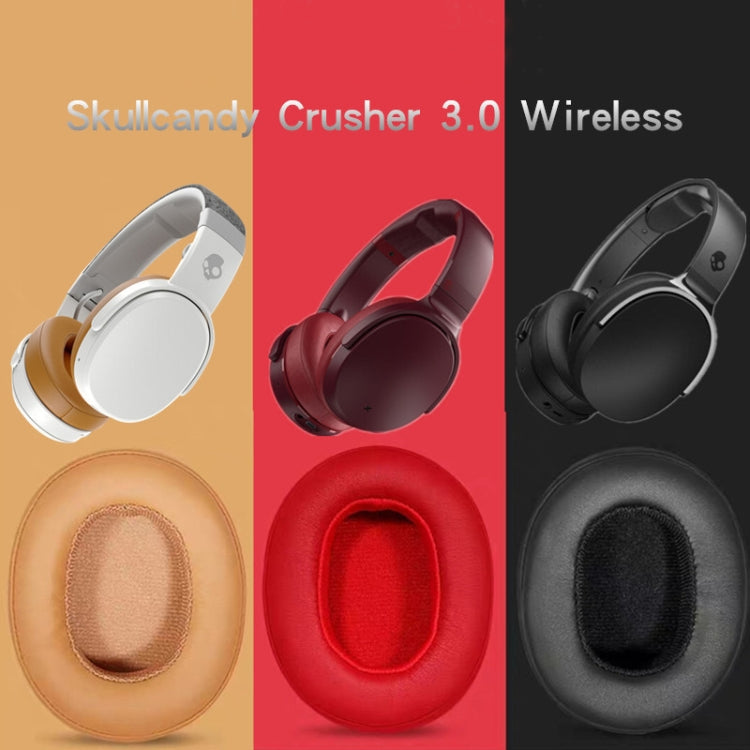 2 PCS Headphones Sponge Cover For Skullcandy Crusher 3.0 Wireless(Red) by bashfashion