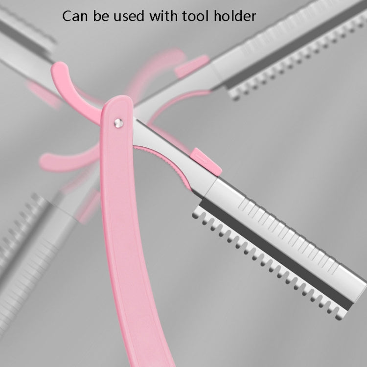 5 Box / Set Eyebrow Trimming Blade Stainless Steel Eyebrow Scraper(10 PCS / Box) by bashfashion