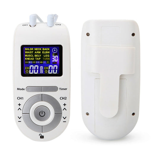 100B 12-mode Digital Meridian Physiotherapy Instrument Electronic Acupoint Pulse Acupuncture Massager, Specification: Battery Type(White) by bashfashion