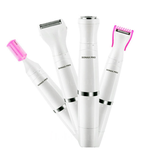 SONAX PRO SN-8933 4 In 1 Electric Women Shaver Multi-Function USB Charge Scraping Knife Hair Removal Device(White) by SONAX PRO