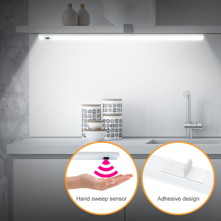 50cm LED Induction Cabinet Lamp USB Smart Sensing Light Strip(White) by bashfashion