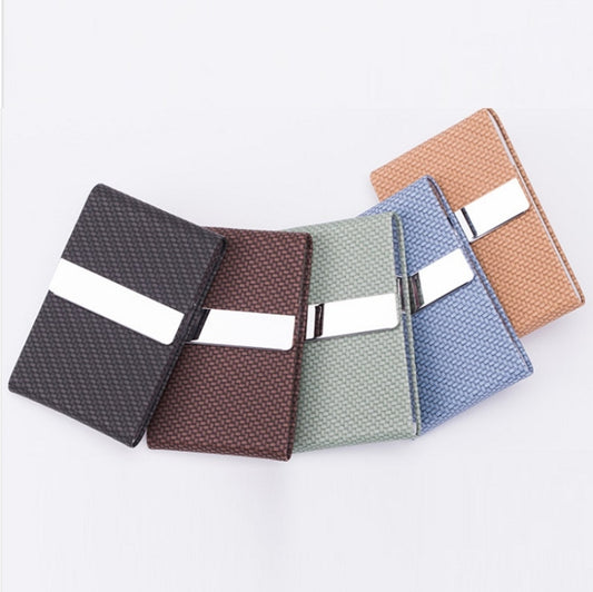 Advertising Business Card Case Business Practical Craft Gift(Woven Apricot) by bashfashion