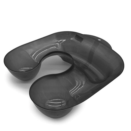 Potion Tank Shoulder Rest Hair Salon Curly Hair Perm Dye Transparent Shoulder Rest Hairdressing Tools(Brown) by bashfashion