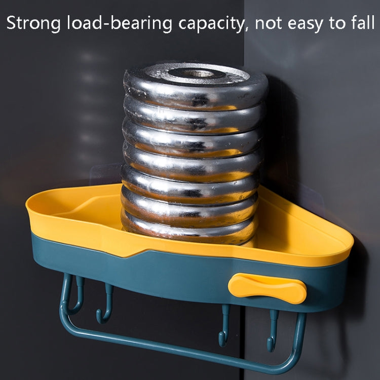 2 PCS Punch-Free Shaped Triangle Rack Bathroom Corner Shelf(Pink) by bashfashion