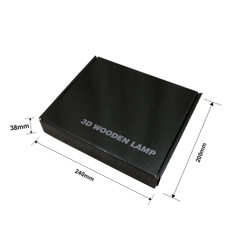 FS-T1875W 2.5W Pirate Shape Solid Wood Table Lamp LED Night Light(Warm White Light) by bashfashion