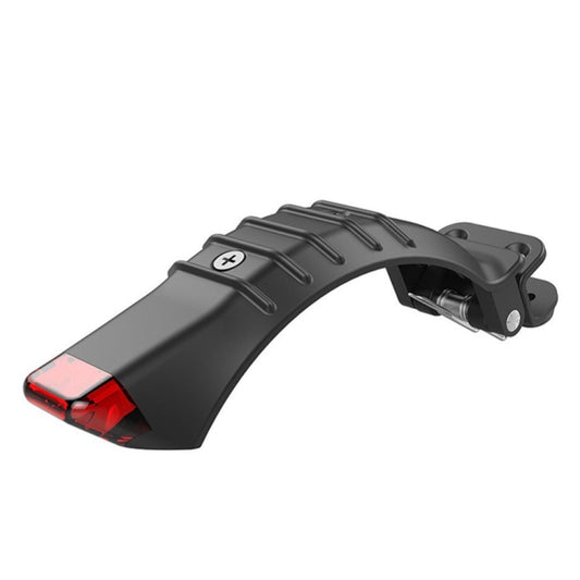 For 5 inch / 5.5 inch / 6.5 inch Electric Scooter Carbon Fiber Aluminum Alloy Rear Fender with LED Tail Light(Black) by bashfashion