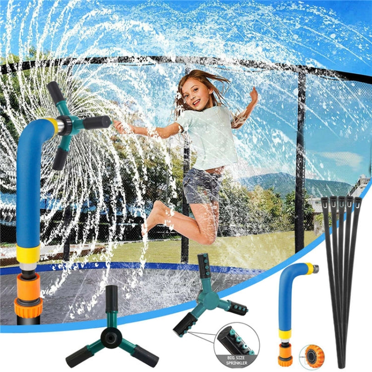Trampoline 360 Degree Automatic Rotating Sprinkler Gardening Water Toy,Size: Large (Green) by bashfashion