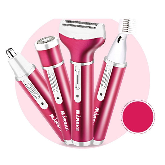 MARSKE Safe Hair Removal Electric Hair Removal Device For Women(EU Plug Purple Red) by MARSKE