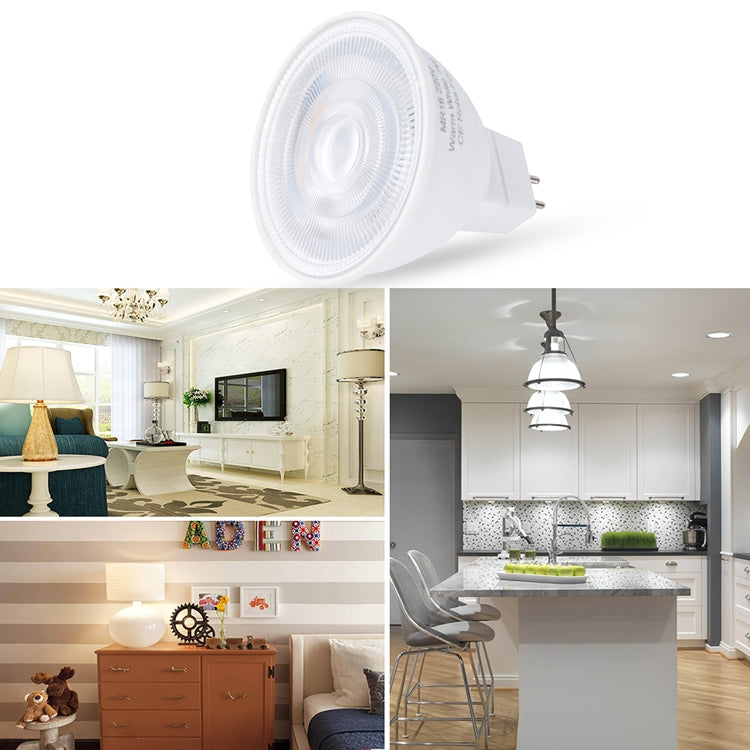 LED Light Cup 2835 Patch Energy-Saving Bulb Plastic Clad Aluminum Light Cup, Power: 5W 6Beads(GU10 Milky White Cover (Cold Light)) by bashfashion