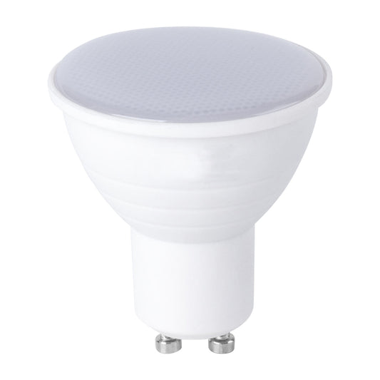 LED Light Cup 2835 Patch Energy-Saving Bulb Plastic Clad Aluminum Light Cup, Power: 7W 12 Beads(GU10 Milky White Cover (Cold Light)) by bashfashion