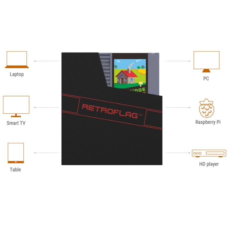 Retroflag Data Connection Hard Disk Adapter Box For Raspberry NESPi 4 / PC(Silver Gray) by Retroflag