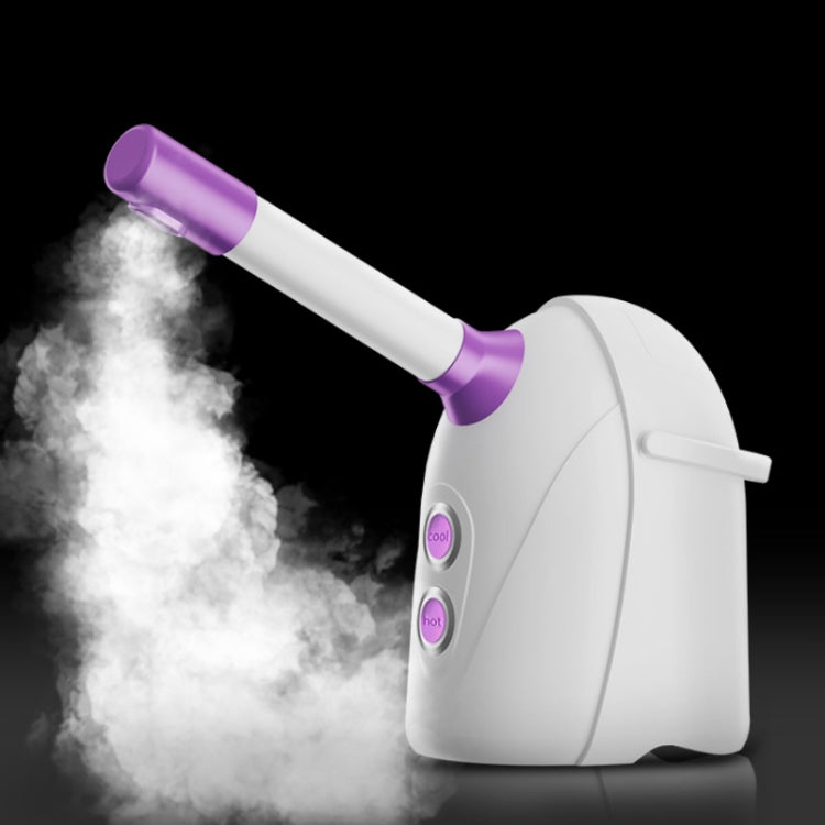 Hot & Cold Aromatherapy Face Steamer Spray Moisturizer CN Plug(White Purple) by bashfashion