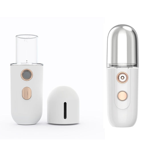 Portable Rechargeable Water Replenishing Device Beauty Humidifying Sprayer, Colour: No. 4 White by bashfashion
