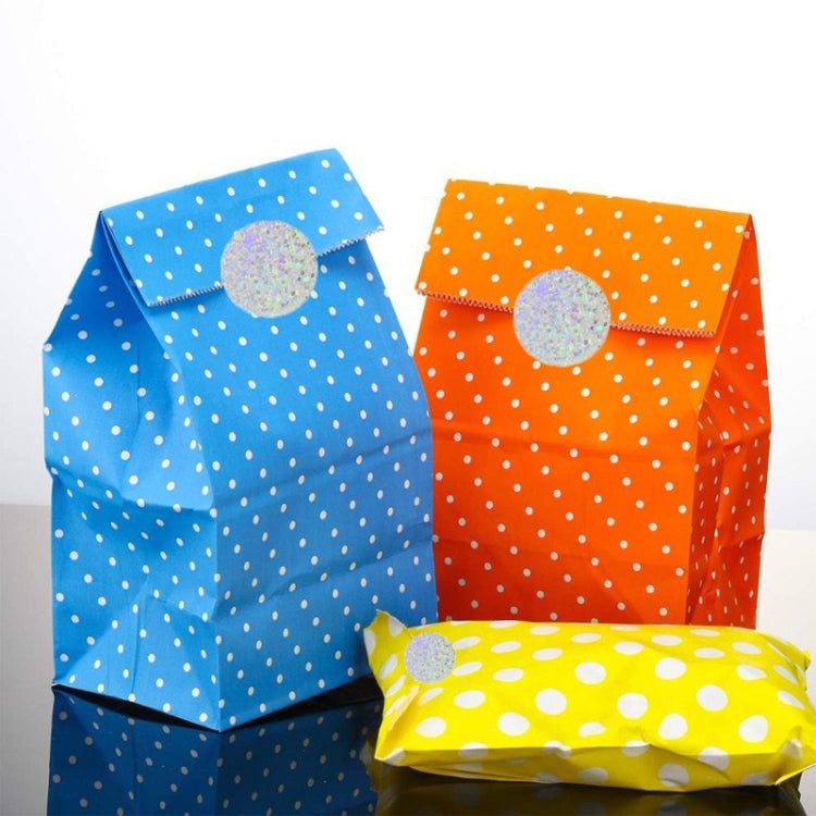 Laser Waterproof Sealing Stickers Birthday Wedding Party Decoration Stickers, Size: 25mm 500 / Rolls(H094) by bashfashion