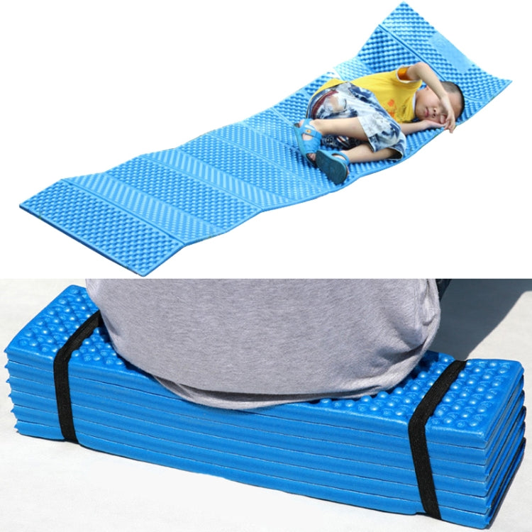 Outdoor Egg Nest Folding Moisture-Proof Pad Thickening Nap Mat Portable Camping Mat(Blue+Black) by bashfashion