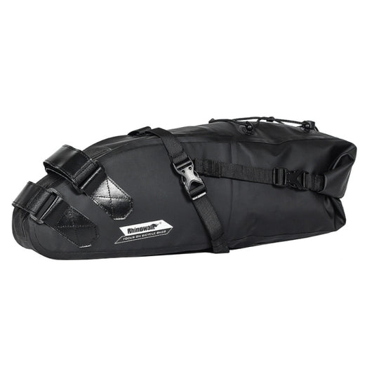 Rhinowalk RK19511 Full Waterproof Bicycle Saddle Tail Bag Big Capacity Road Bike Bag, Colour: RK19511 Black 10L by Rhinowalk