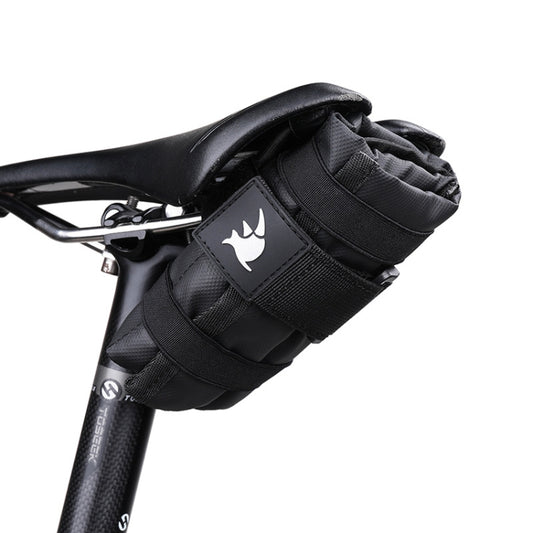 Rhinowalk RK5100 Bicycle Tools Storage Bag Mountain Bike Saddle Bag(Black) by Rhinowalk