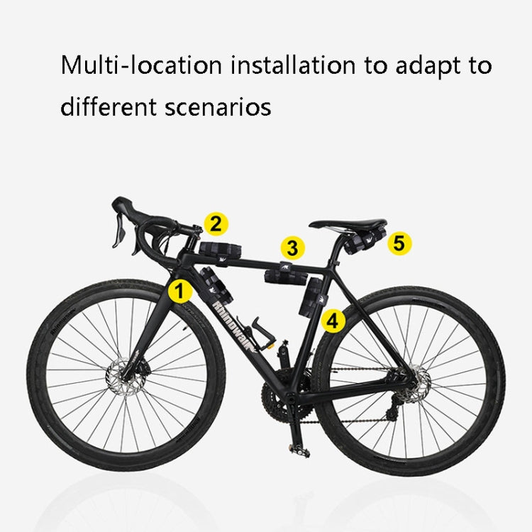 Rhinowalk RK5100 Bicycle Tools Storage Bag Mountain Bike Saddle Bag(Black) by Rhinowalk