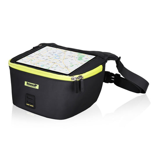 Rhinowalk X21923 Bicycle Front Hanging Bag Multi-Function Bike Waterproof Front Bag(Matte Green) by Rhinowalk