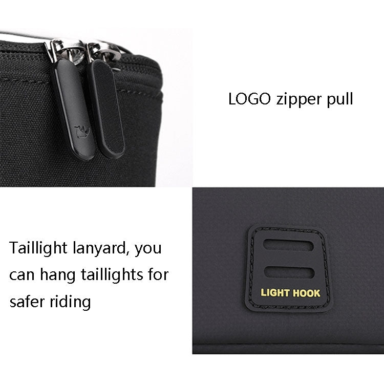 Rhinowalk X21923 Bicycle Front Hanging Bag Multi-Function Bike Waterproof Front Bag(Full Black) by Rhinowalk