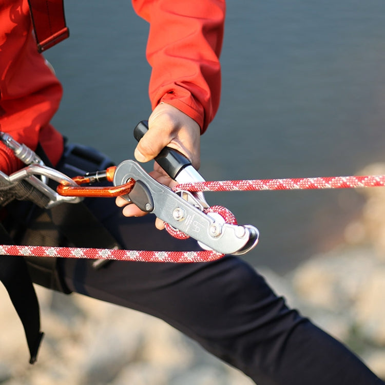 XINDA XD8604 Outdoor Hand Control Climbing Stop Descender Rappelling Descender(Silver) by XINDA