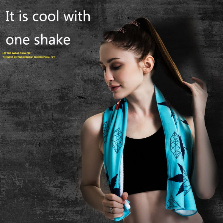 Fitness Cold Towel Outdoor Sports Cooling Quick-Drying Towel, Size: 100 x 30cm(Lightning) by bashfashion